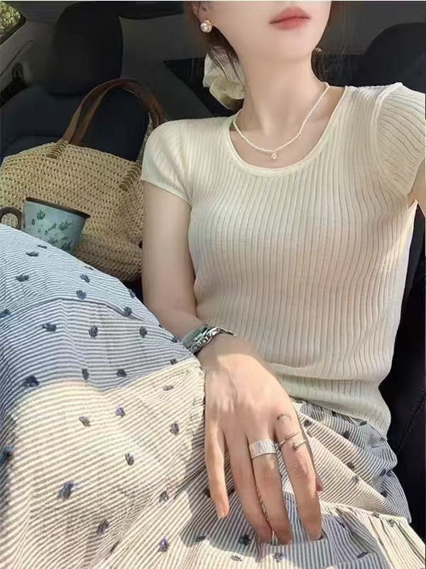 135 夏季女士时尚百搭打底T恤 F29 三楼