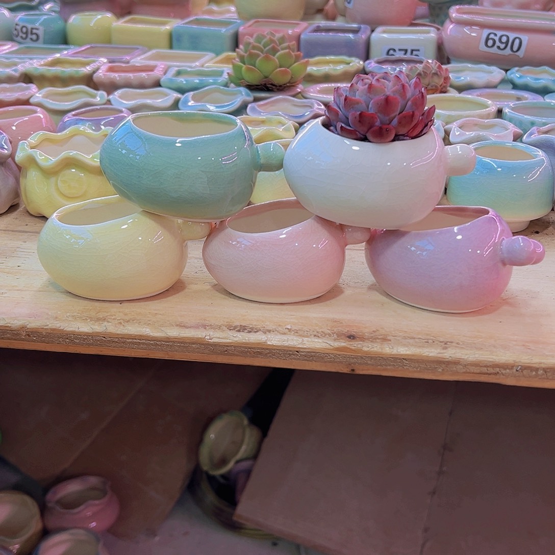 陶瓷花盆当场凑满12包邮