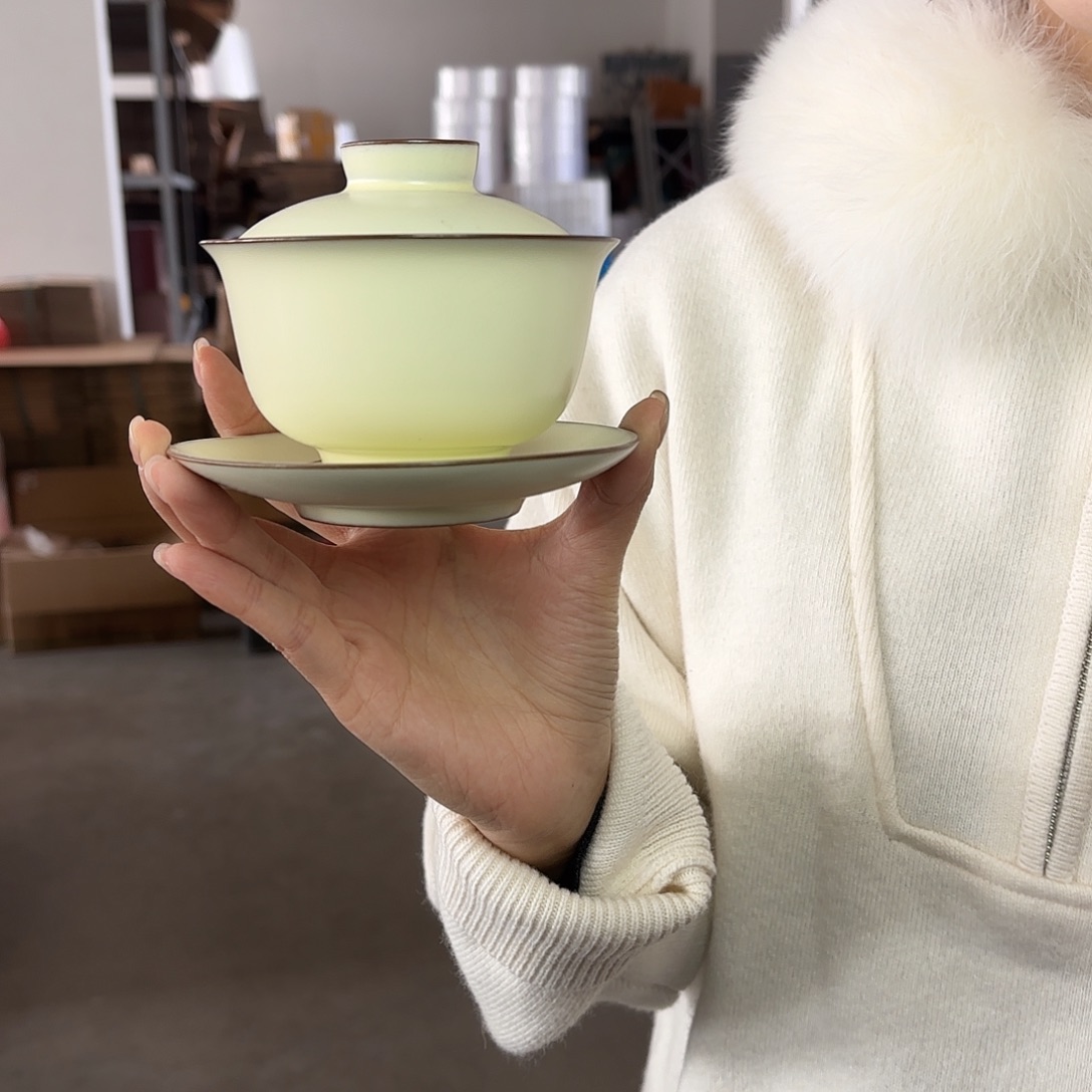 龙泉云间青瓷小米茶器