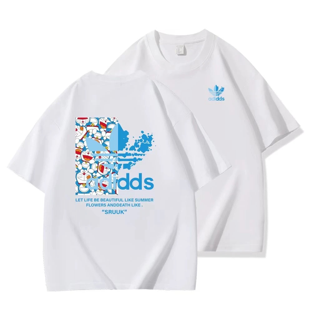 【一折粉丝福利】夏季男女同款百搭时尚潮牌短袖T恤9