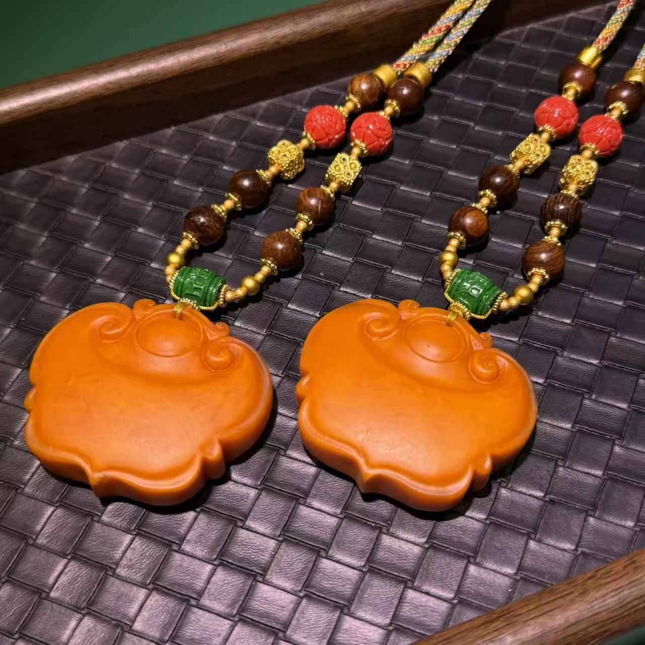 【国恩珠宝】E035 -DIY配件-精美设计款如意锁吊坠-多样性发其一