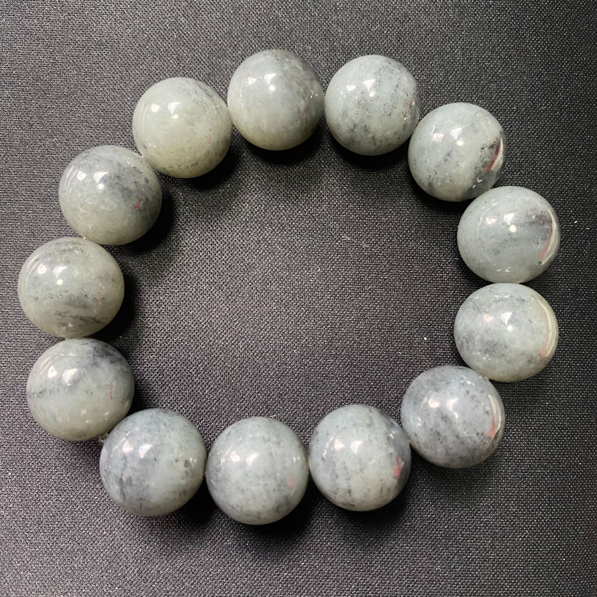 清代和田玉青花手串-NX