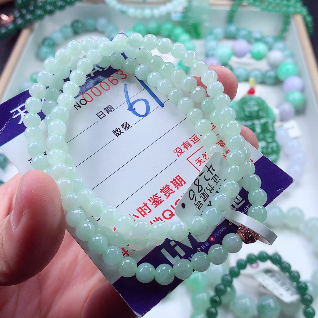 翡翠毛衣链未镶嵌