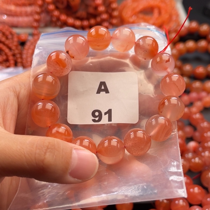 南红玛瑙未镶嵌多样性发货默认微瑕称重13mm