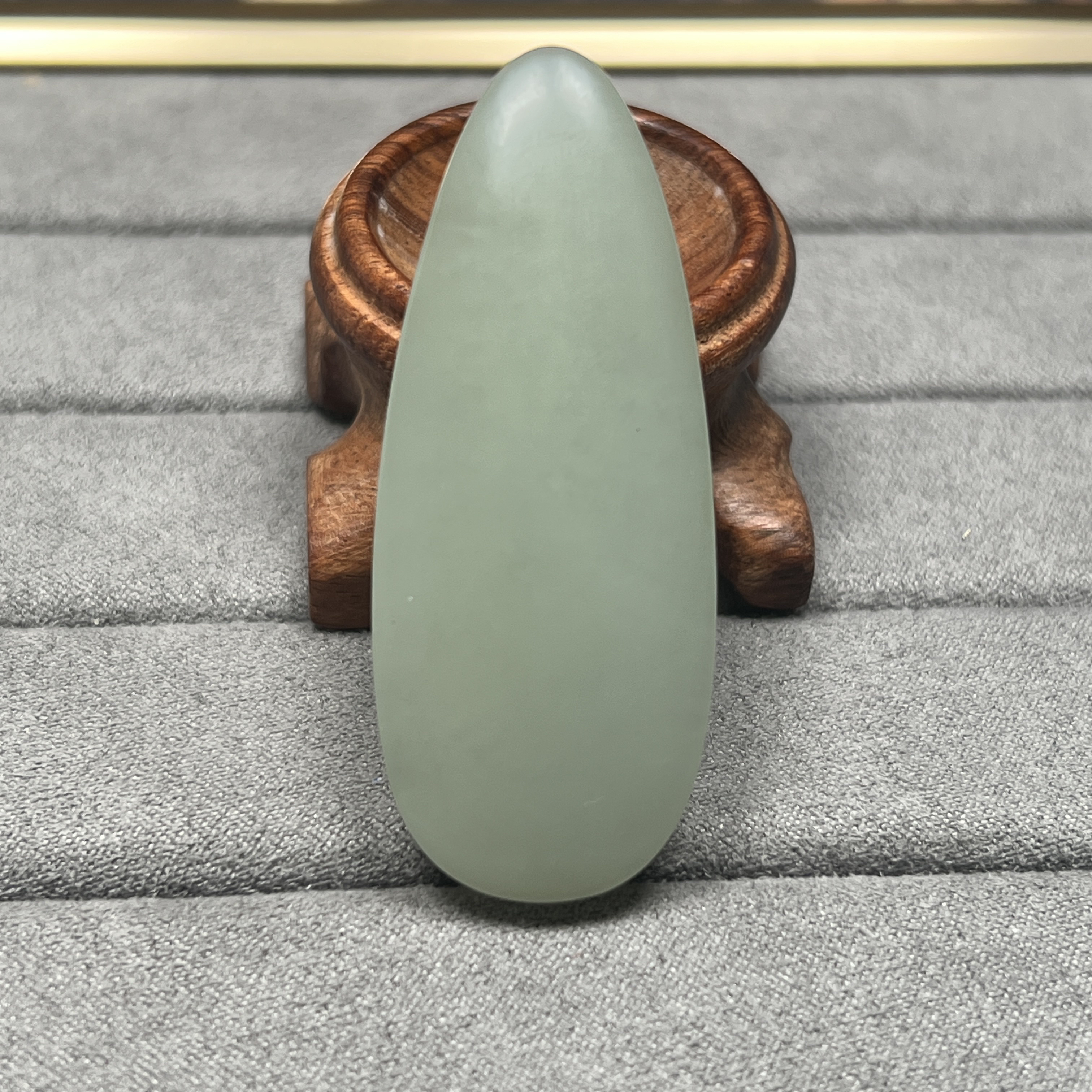 【伟伟鉴定】和田玉 且末 水滴牌子（无孔）吊坠 51/20/10时尚饰品