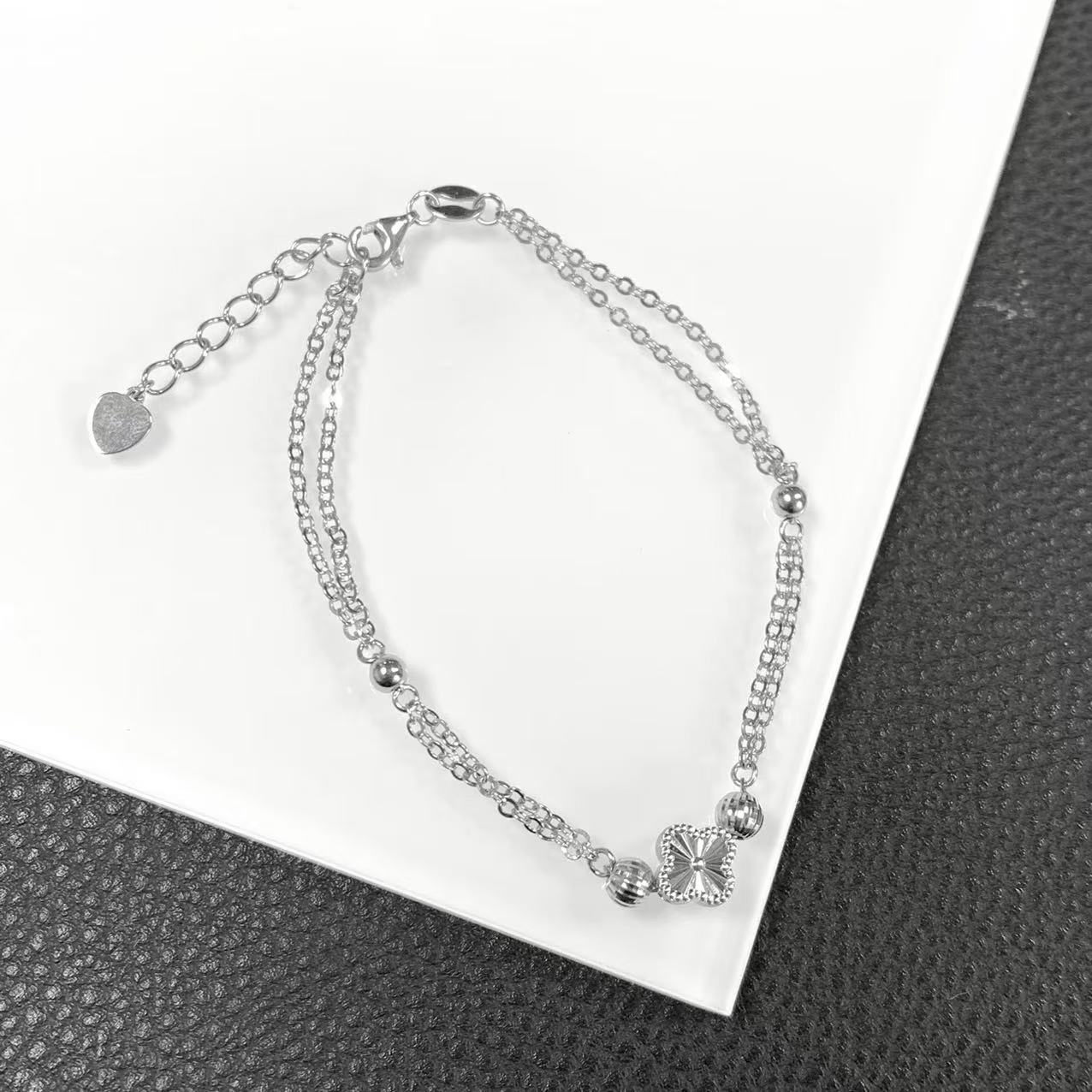 「戴琴珠宝」YZ4798-铂金PT950四叶草手链-DY(多样性发其一)