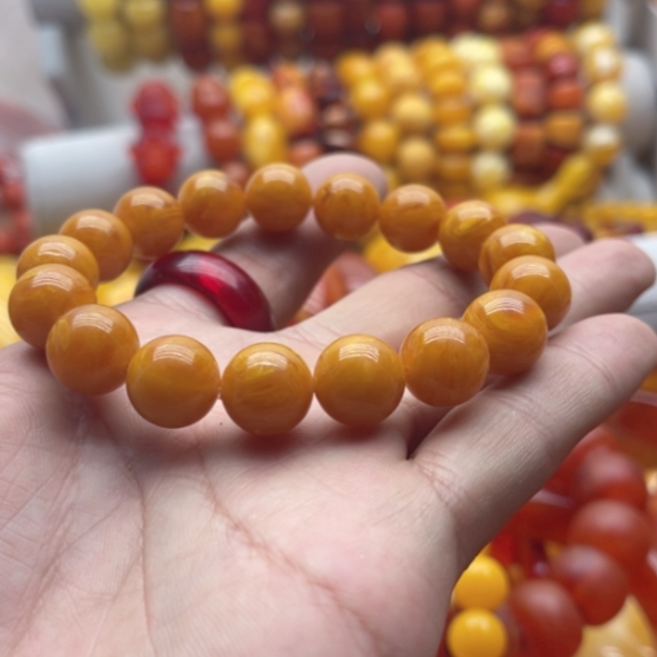 【闪购商品】蜜蜡项链未镶嵌蜜蜡手串卡12