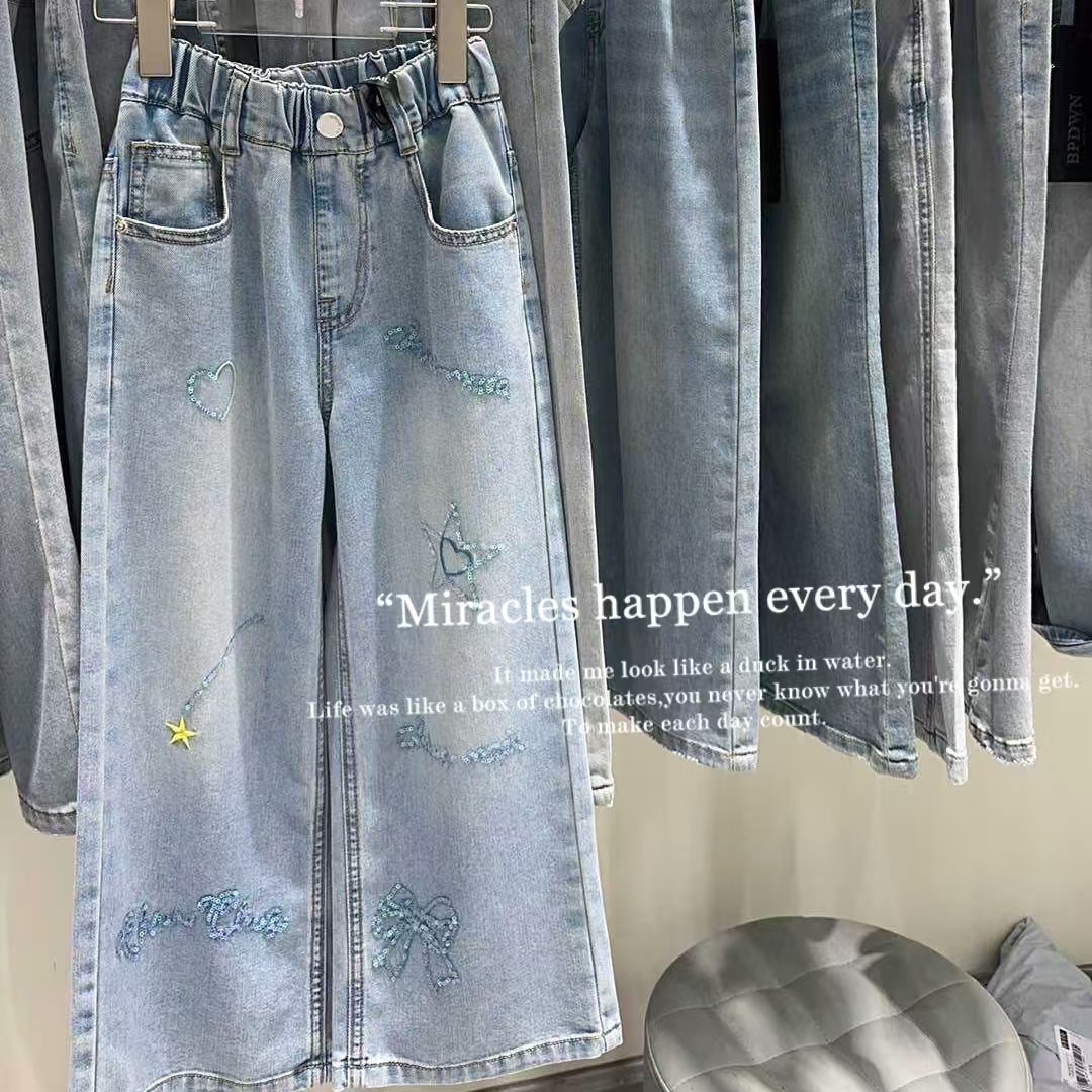 「奔跑的蜗牛」儿童牛仔裤【X226003】