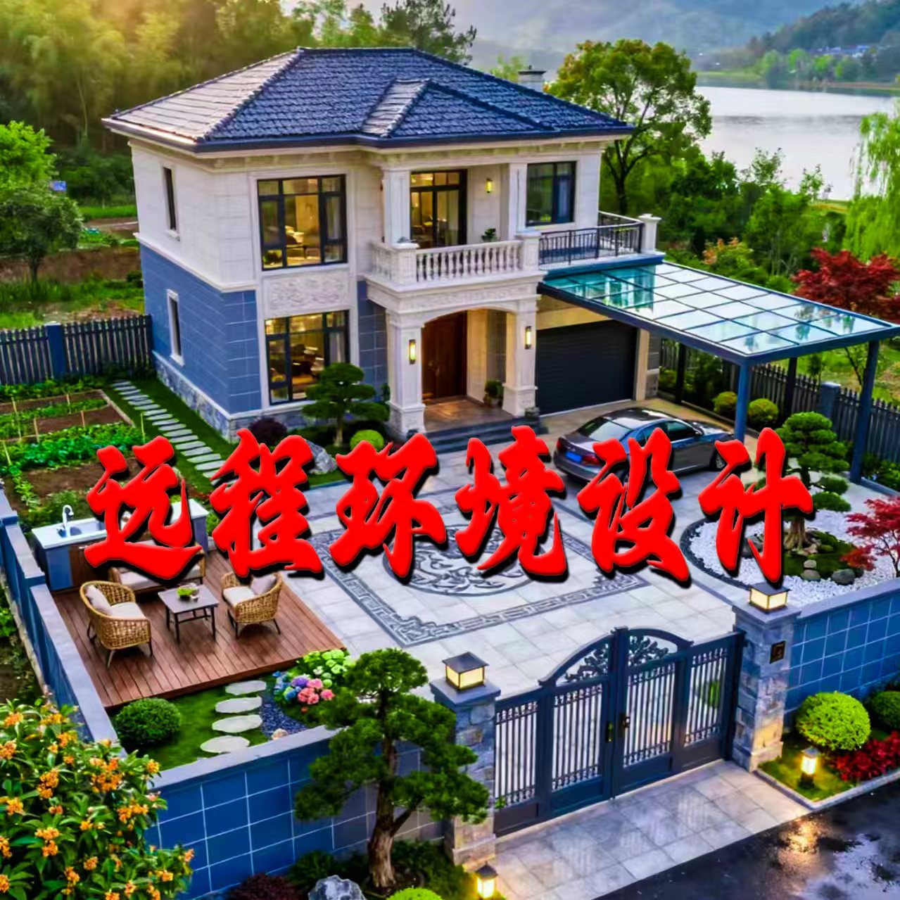 私人定制远程开视频看别墅设计全套施工图纸