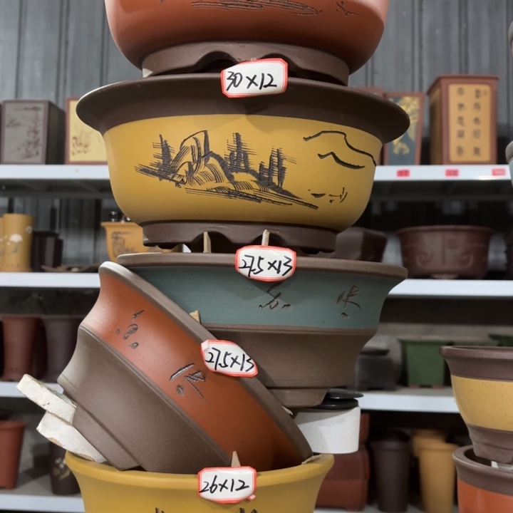 紫砂花盆         100-5