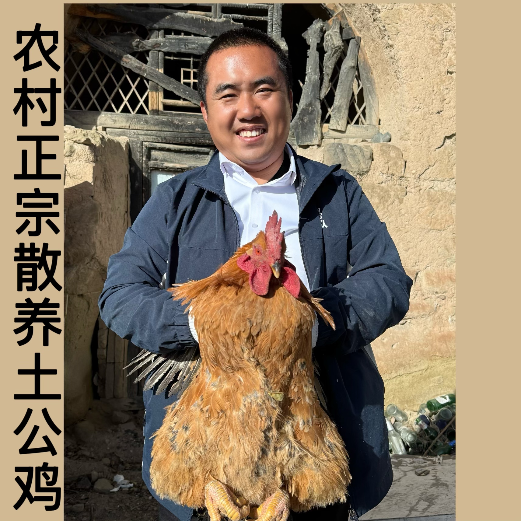【农家散养】老公鸡土鸡  杂粮喂养  鲜活现杀 冷冻包邮 发出不退