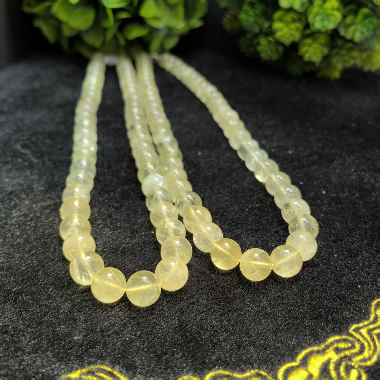 C3542【任会长珠宝】极光47金发黄水晶项链-多样性只发一件