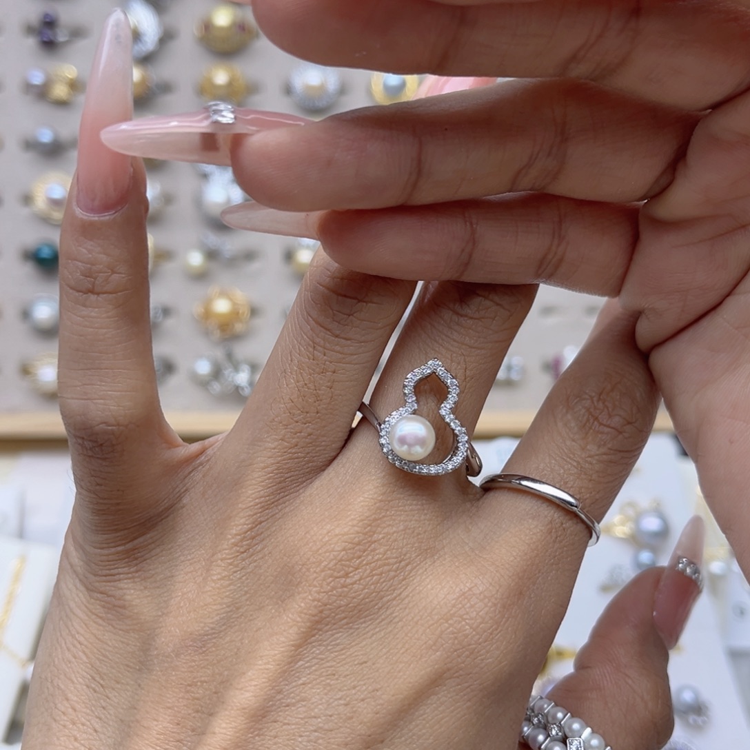 小****合金淡水珍珠戒指