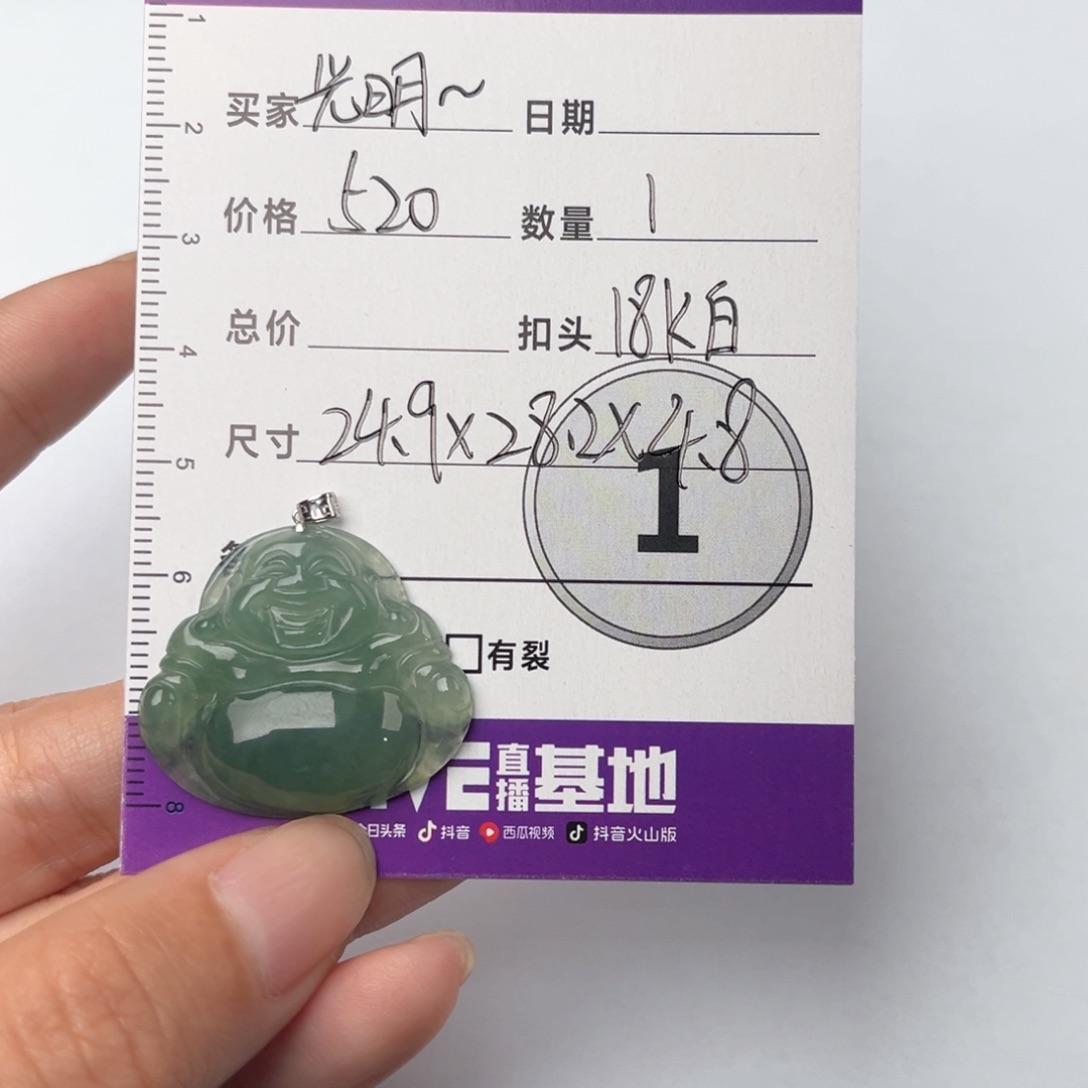 翡翠颈饰未镶嵌光***_吊坠