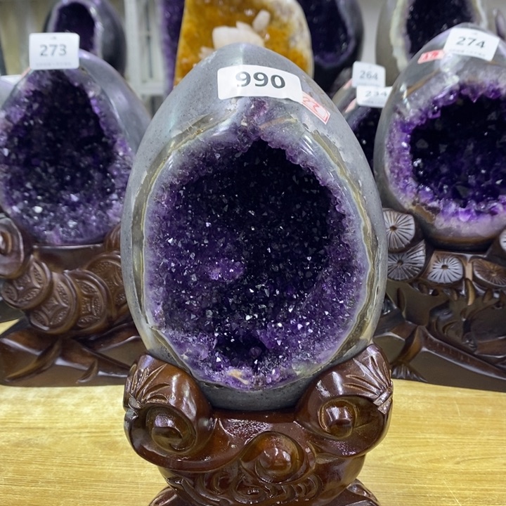 紫水晶未镶嵌水晶叙*书990