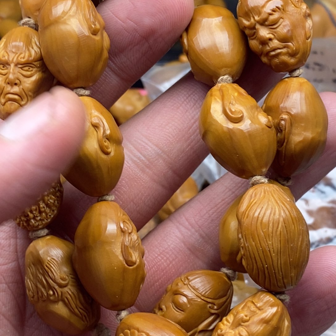 橄榄核手串/手链橄榄核雕刻工艺手串7
