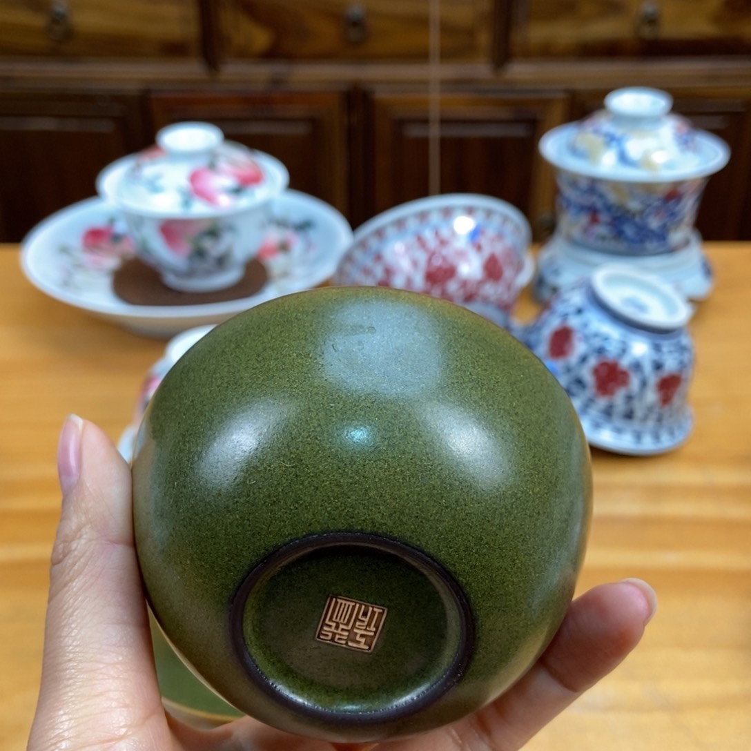 手绘现代茶具非古董