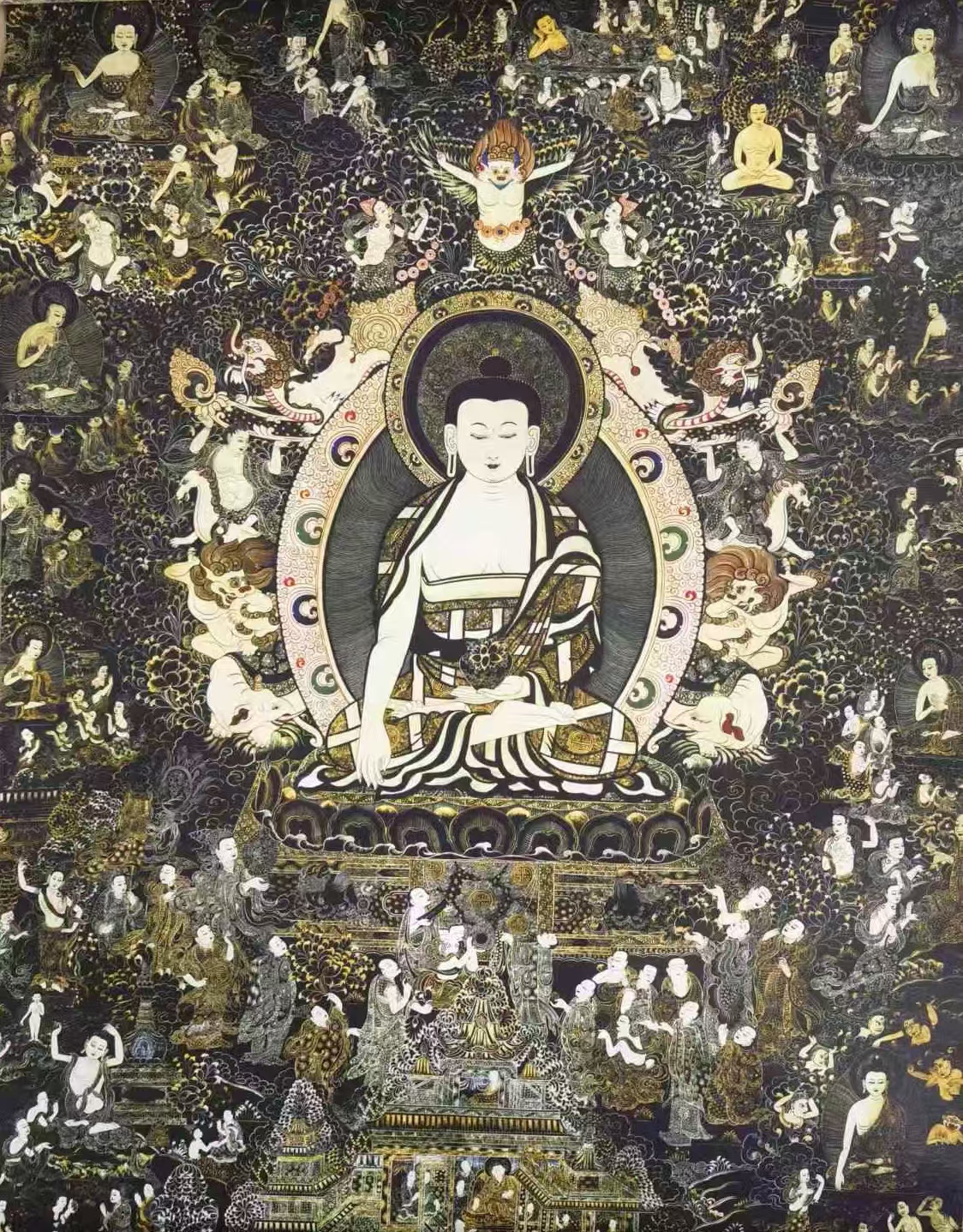   唐卡   千佛朝宗 