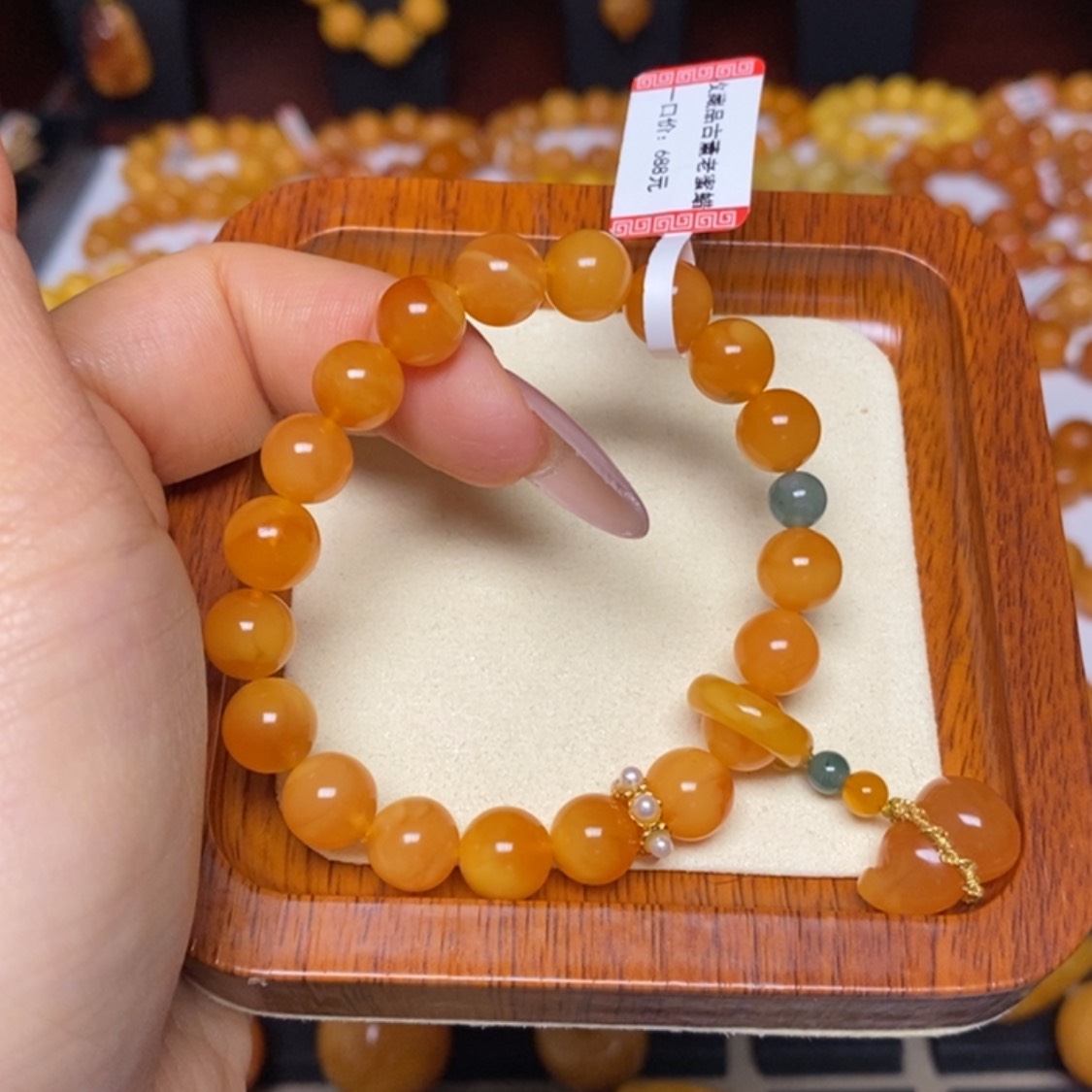 【闪购商品】蜜蜡手链未镶嵌手串