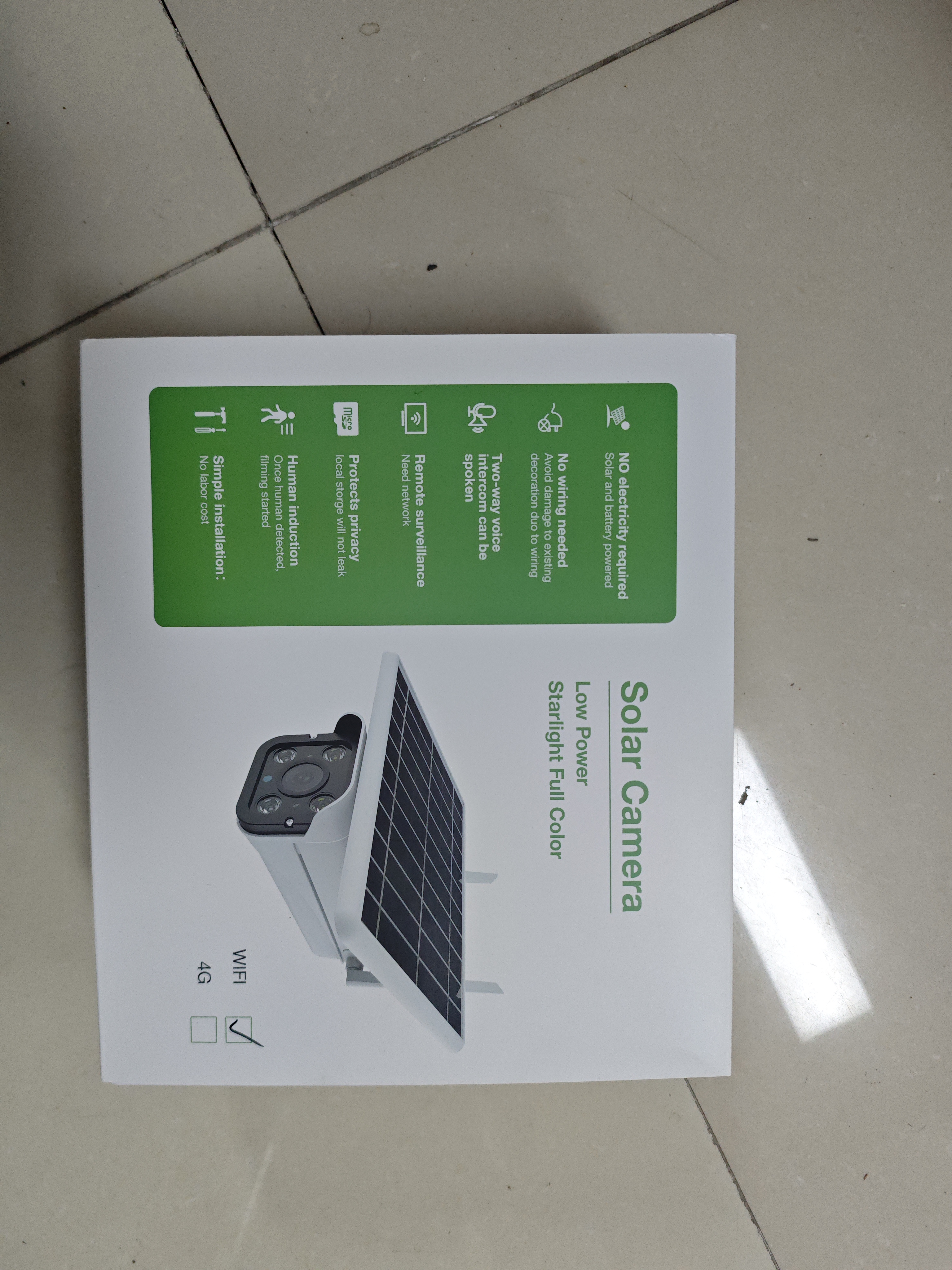 9新  太阳能摄像头WIFI版本/电子配件听主播讲解