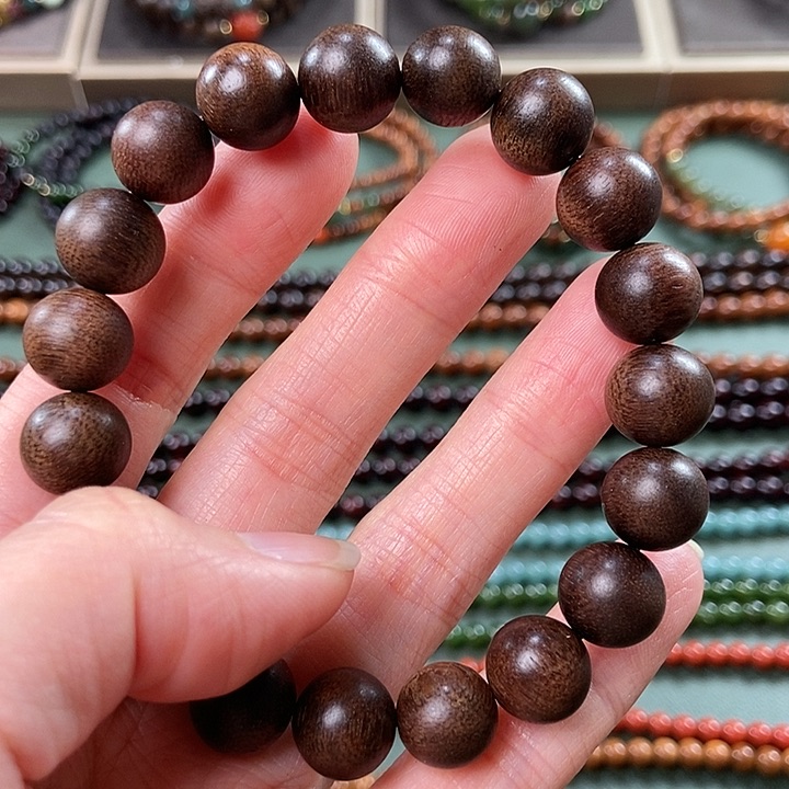 沉香手串净*白棋沉香手串