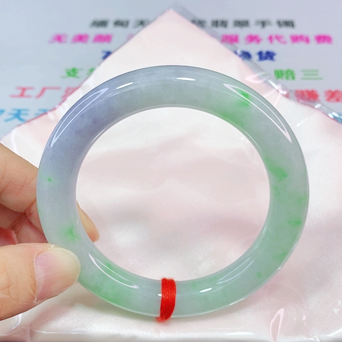 未镶嵌手镯翡翠56.8圈口圆条-新货力推