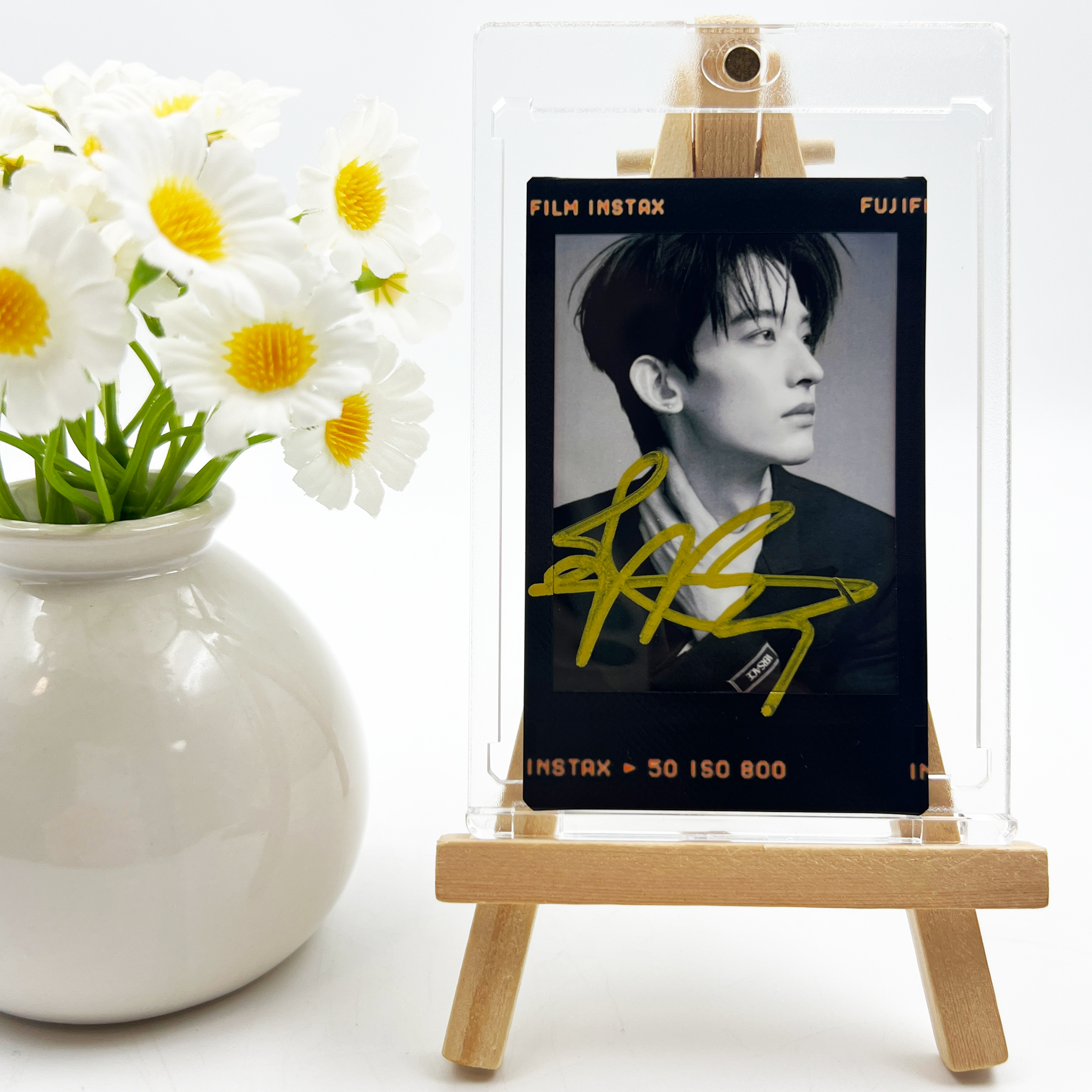 常华森 签名正品三寸拍立得照片