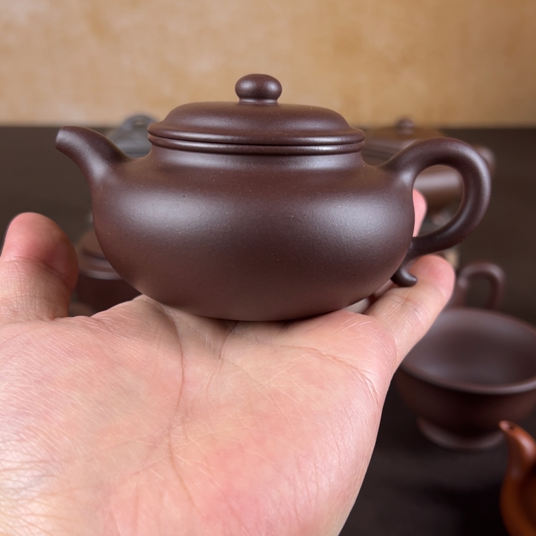 紫砂茶壶仿古180cc紫砂壶