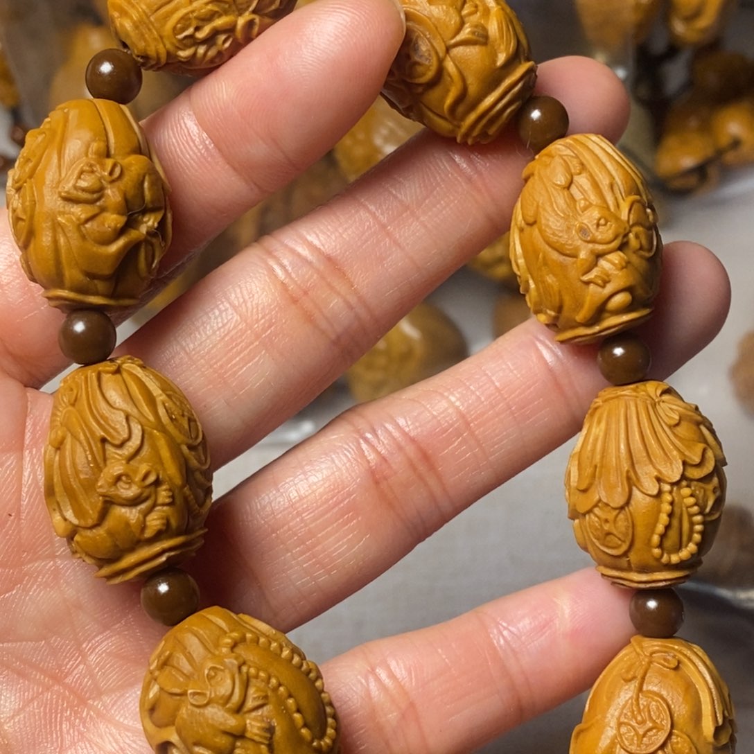 橄榄核手串/手链老鼠钱