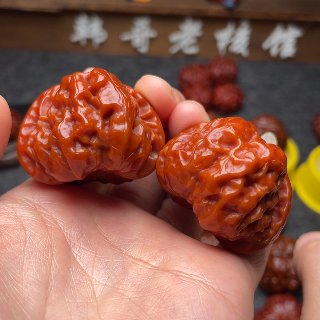 文玩核桃吊坠文玩核桃 手把件 蛤蟆头 41