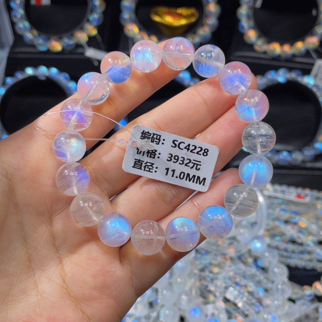 月光石手串未镶嵌用****5SC4228#11.0mm