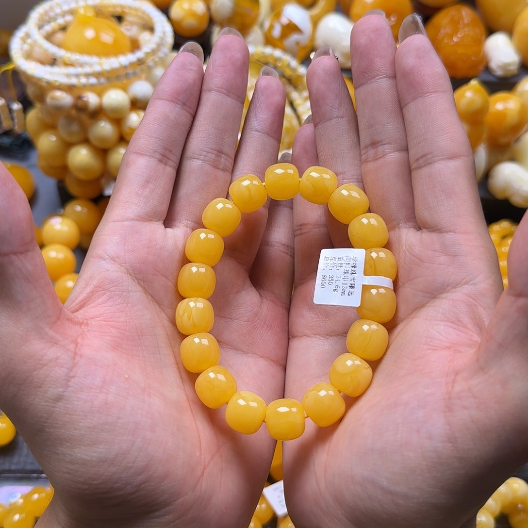 未镶嵌蜜蜡珠宝奇石同料13mm