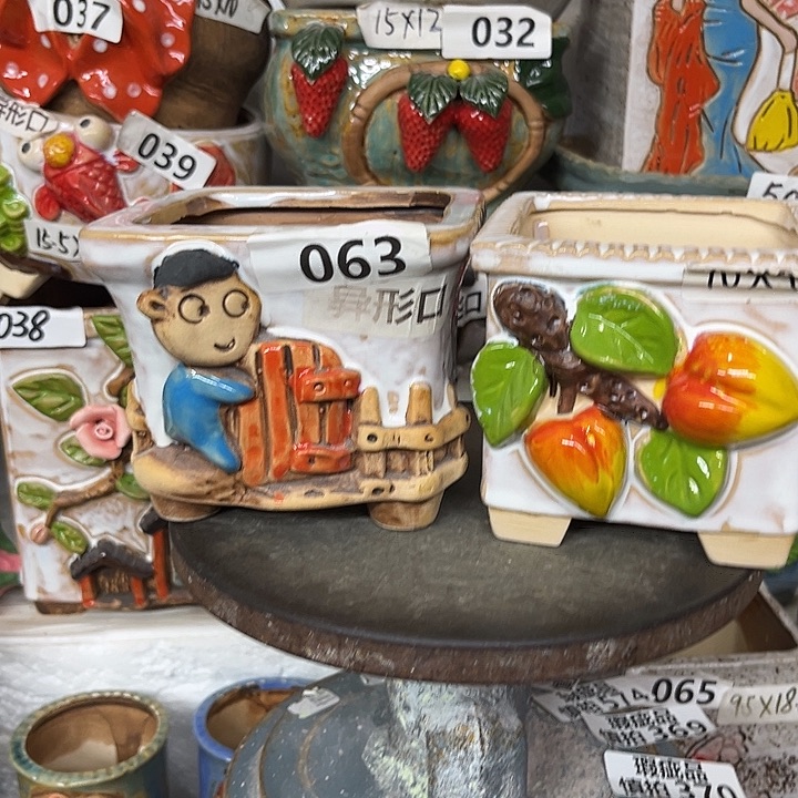 粗陶材质多肉花盆