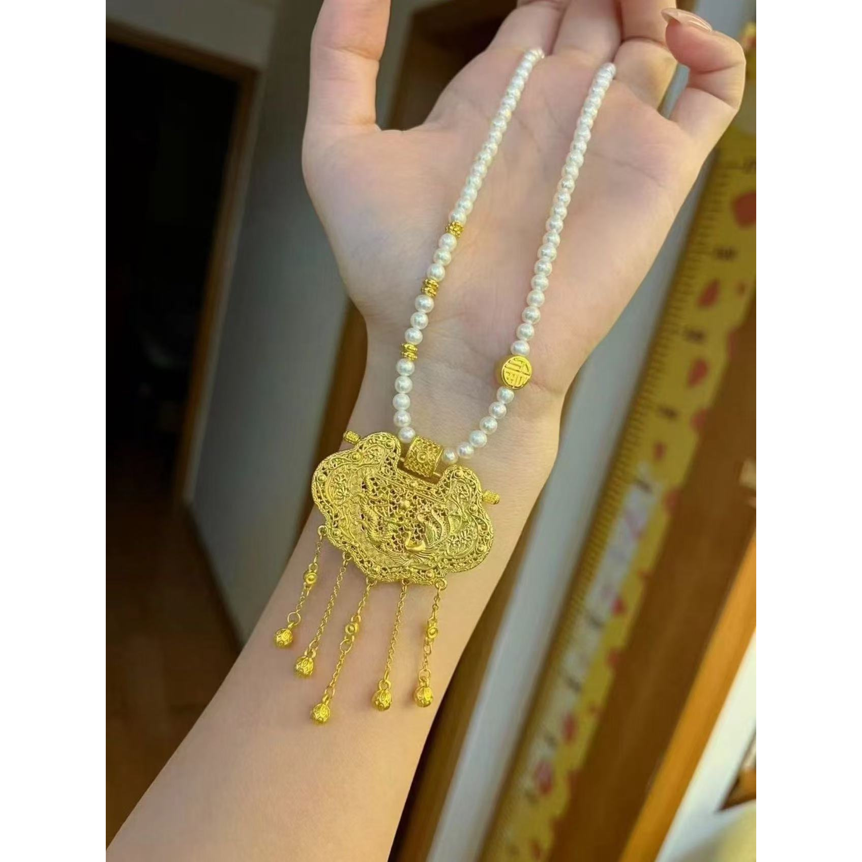 吊坠足银 大号天子门生时尚编织