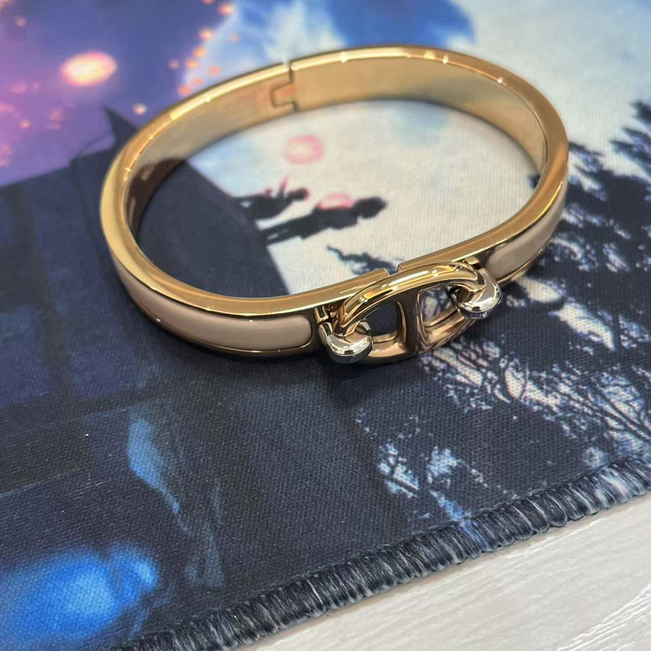 铜合金珐琅手镯 CNC精工 时尚百搭猪鼻手镯 GS04