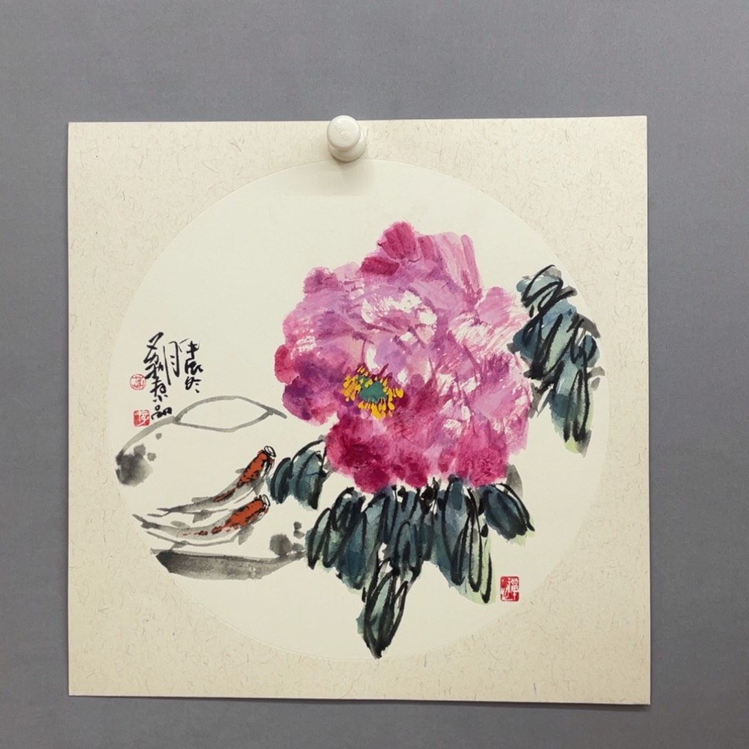 国画艺术家真人手绘