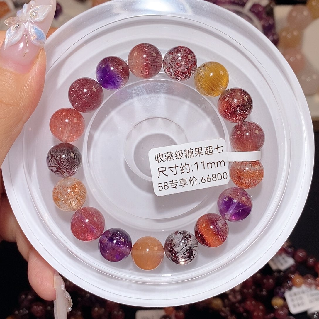 水晶手链未镶嵌糖果超七