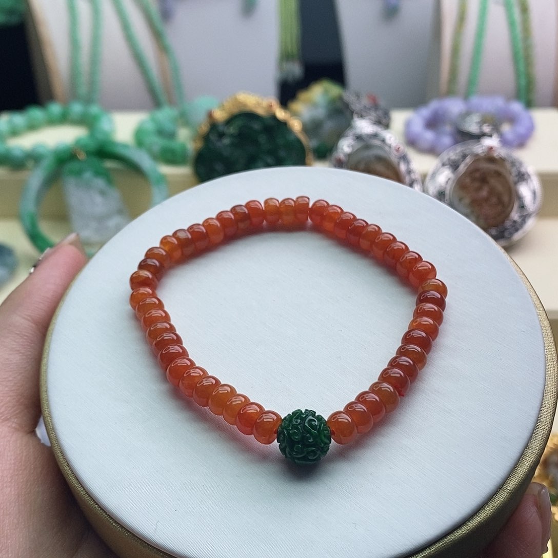 未镶嵌手串翡翠手串