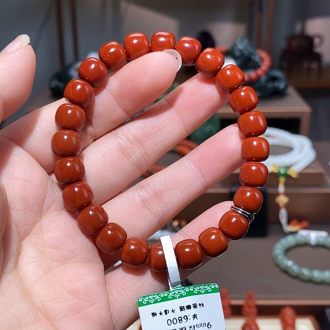 南红玛瑙手链未镶嵌