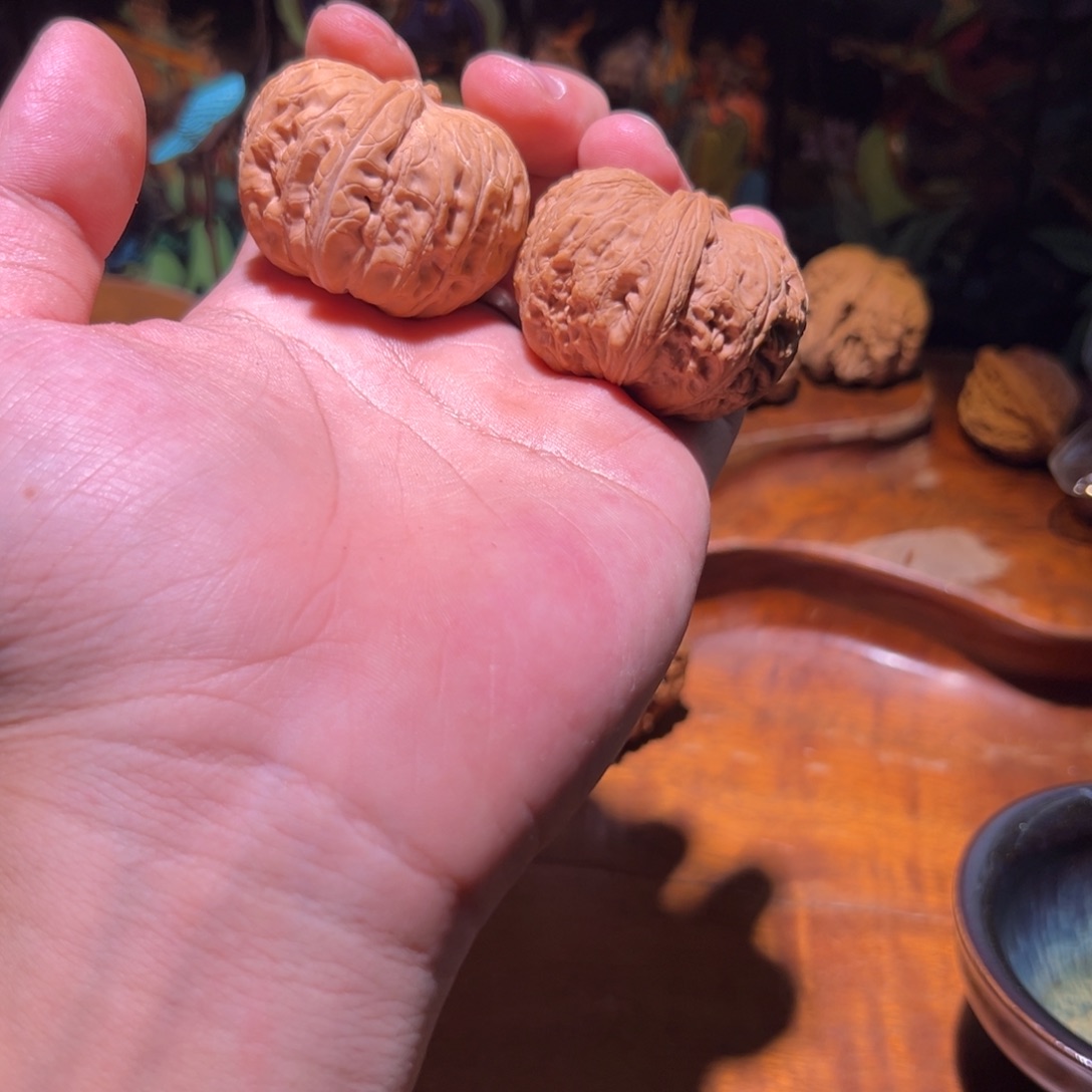 用***空文玩核桃吊坠45全品元宝一对