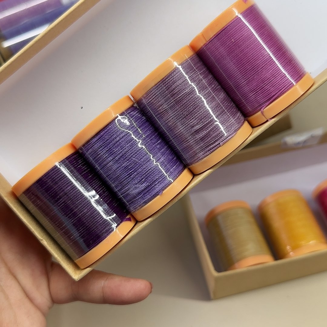 孤品0.6纯色扁蜡 紫色4个90m