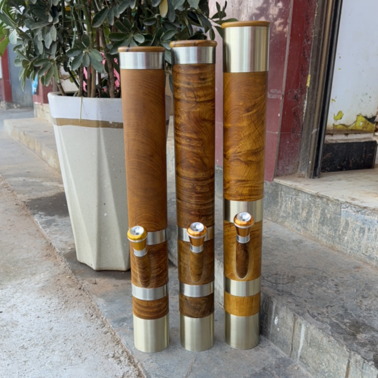 中大号缅甸金丝楠木水烟筒