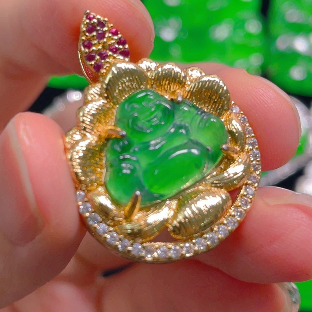 翡翠未镶嵌吊坠(不含链)