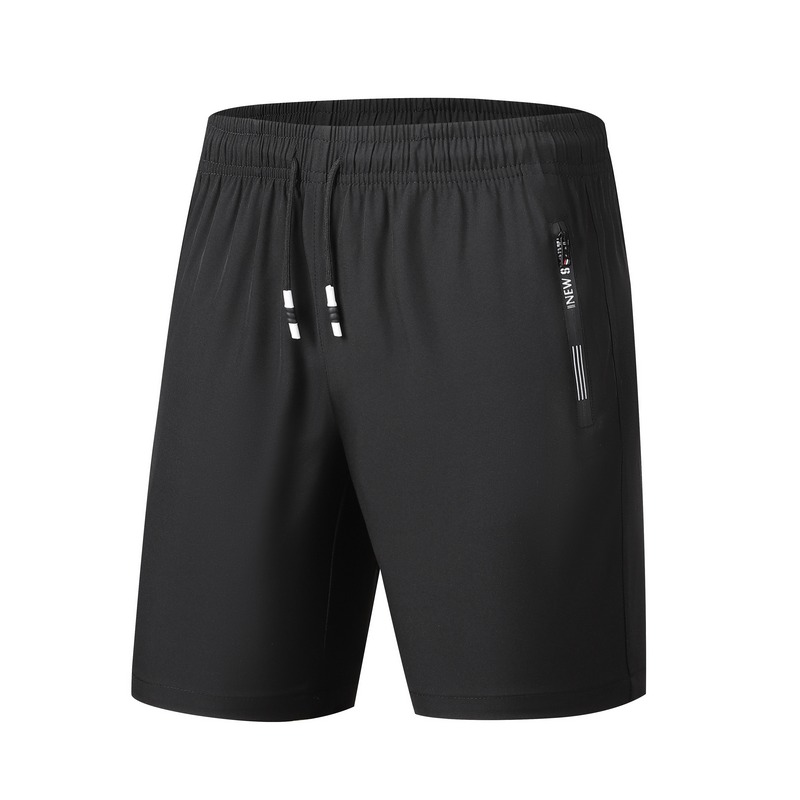 冰丝短裤男夏季薄款外穿宽松大码弹力休闲运动速干五分裤