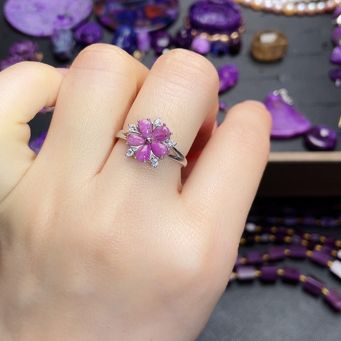 苏纪石（舒俱来）戒指银S925镶嵌