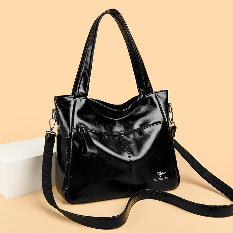 【宽33高28厚11】大容量女包包手提包时尚MGX黑色8247