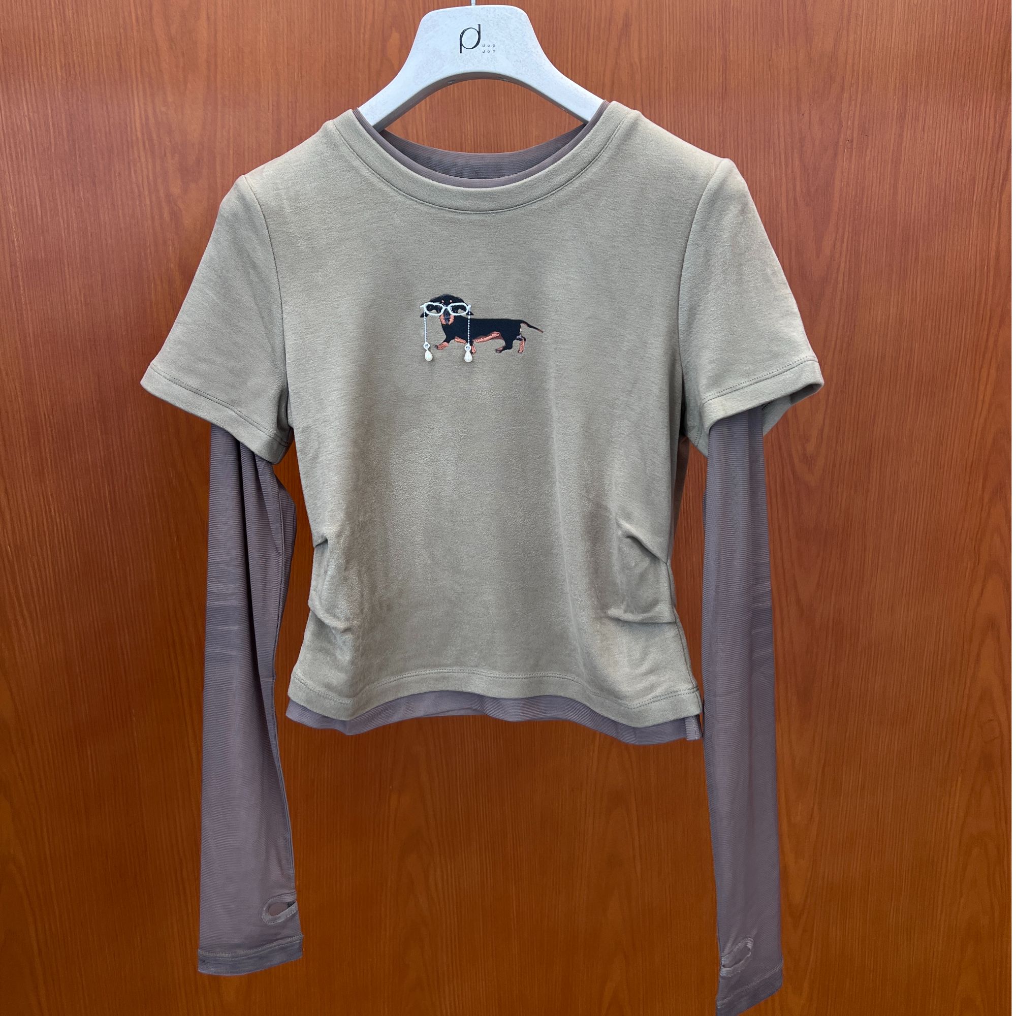 REVAN2025冬腊肠狗狗长袖T女899dopdop买手店