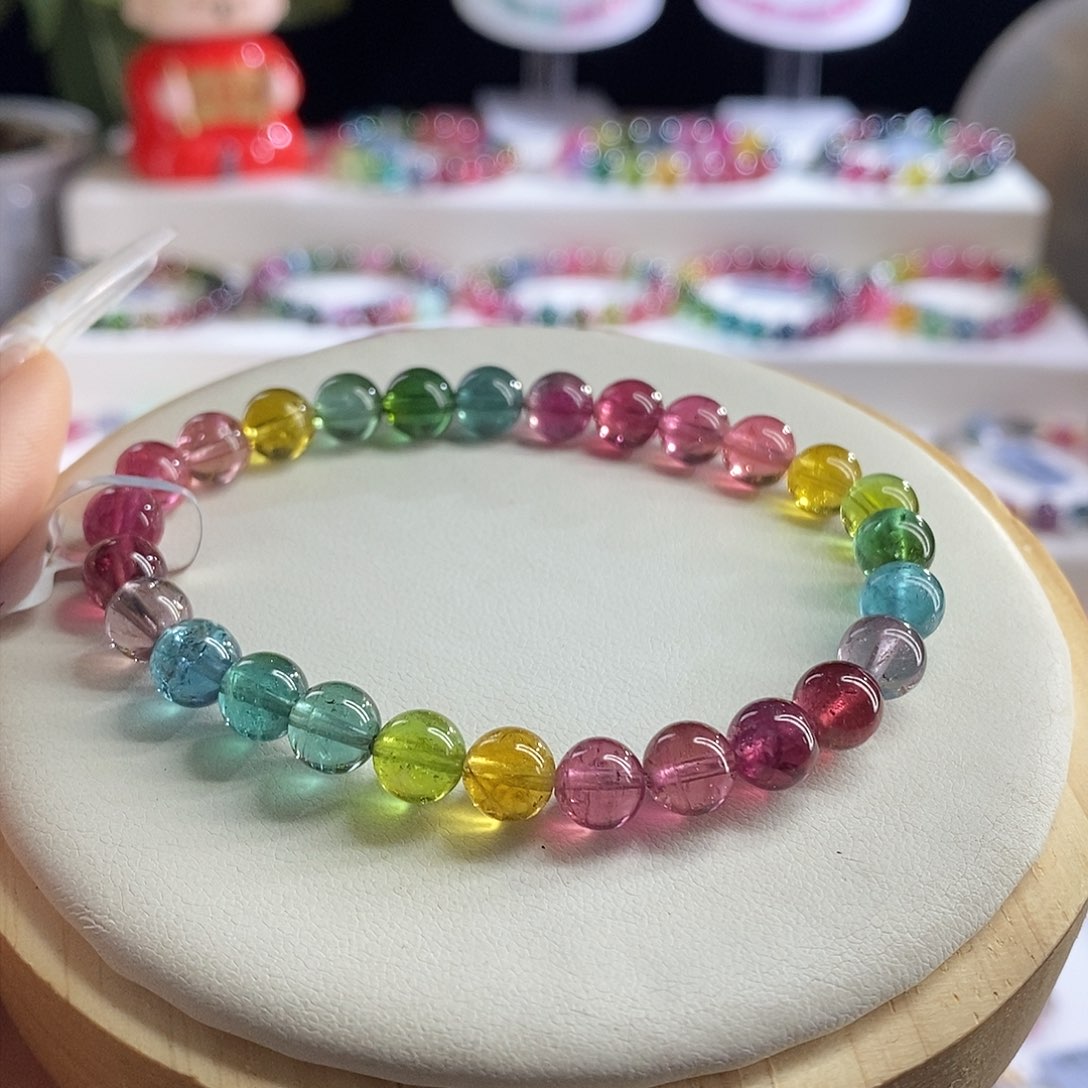 未镶嵌手链碧玺色标