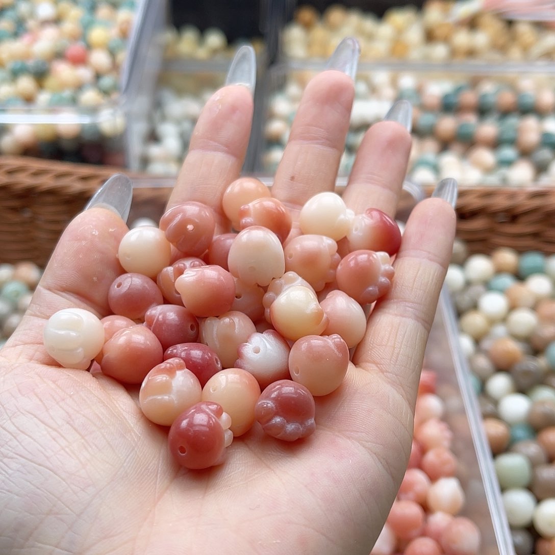 白玉菩提吊坠q12mm/20+2颗