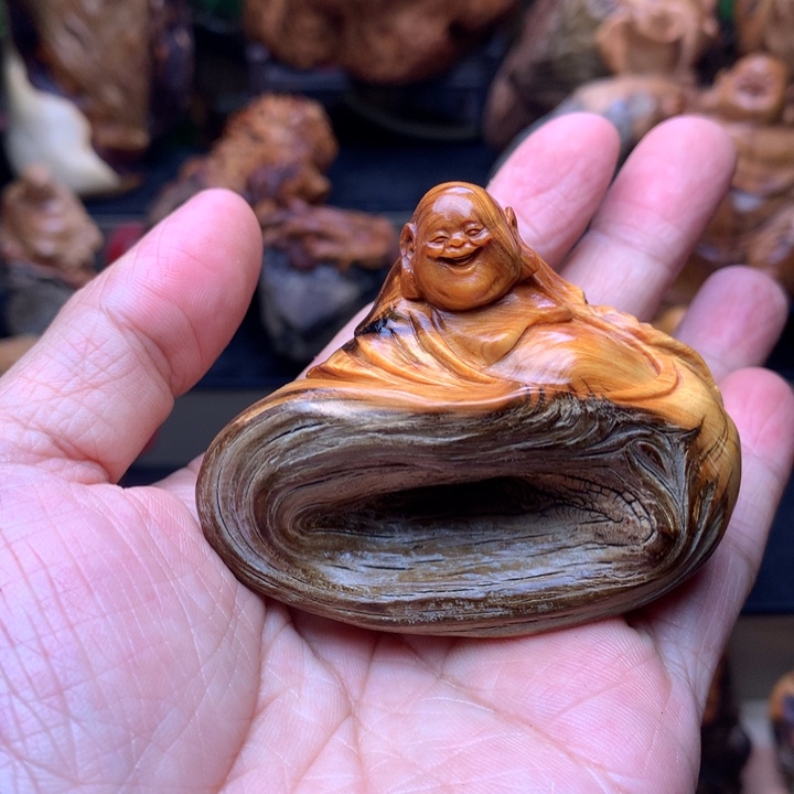 柏木（崖柏）崖柏陈化料手把件